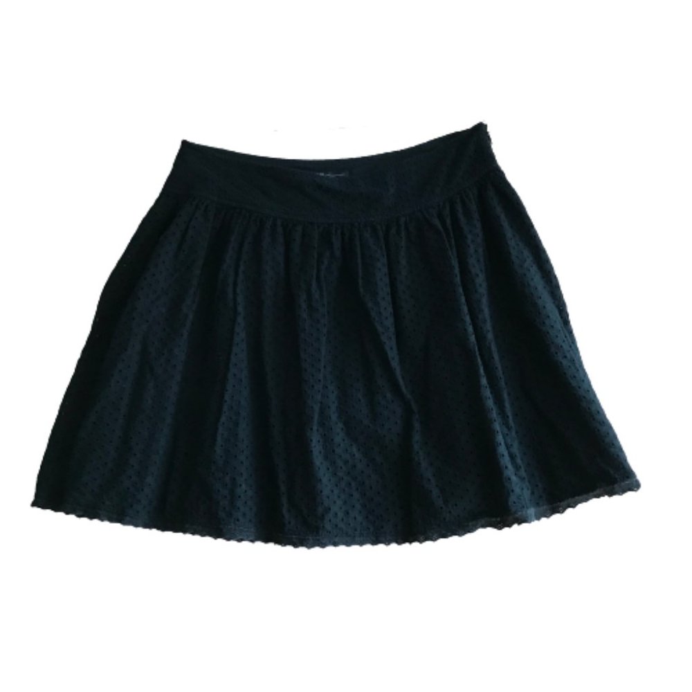 GAP Navy Blue Embroidered Eyelet Lace Mini Skirt